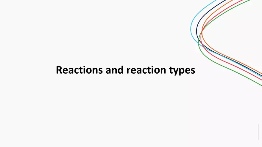 Reactions and Reaction Types - Page 1