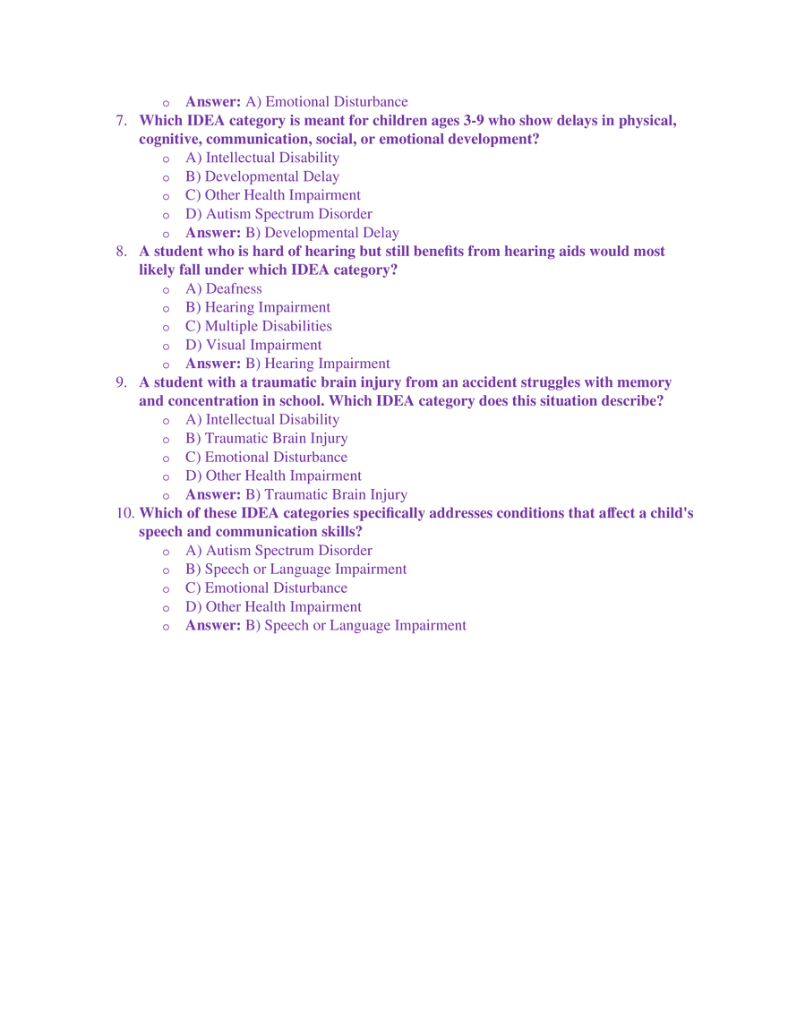 IDEA 14 Disability Categories - Page 2