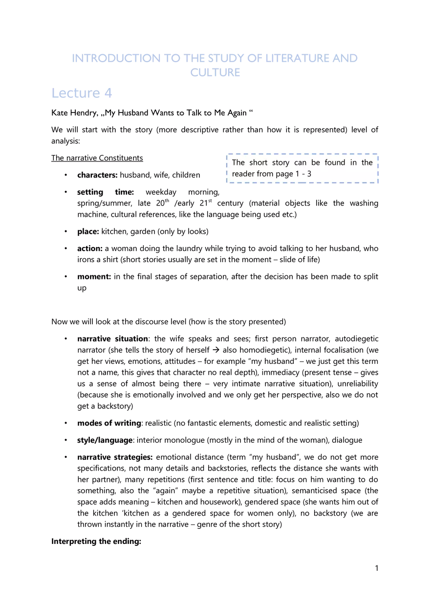 Lecture 1-11: Introduction to English Literature and Culture - Page 9