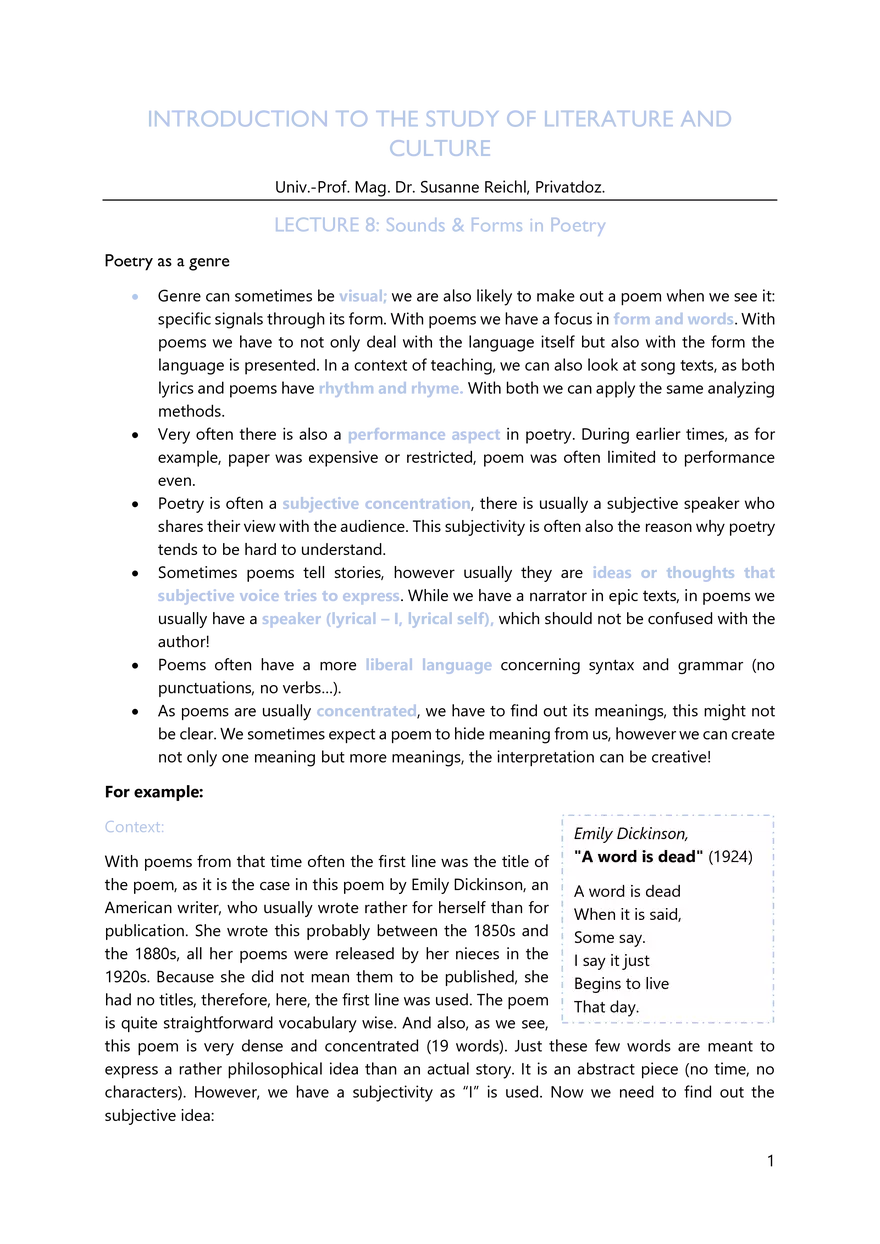 Lecture 1-11: Introduction to English Literature and Culture - Page 51