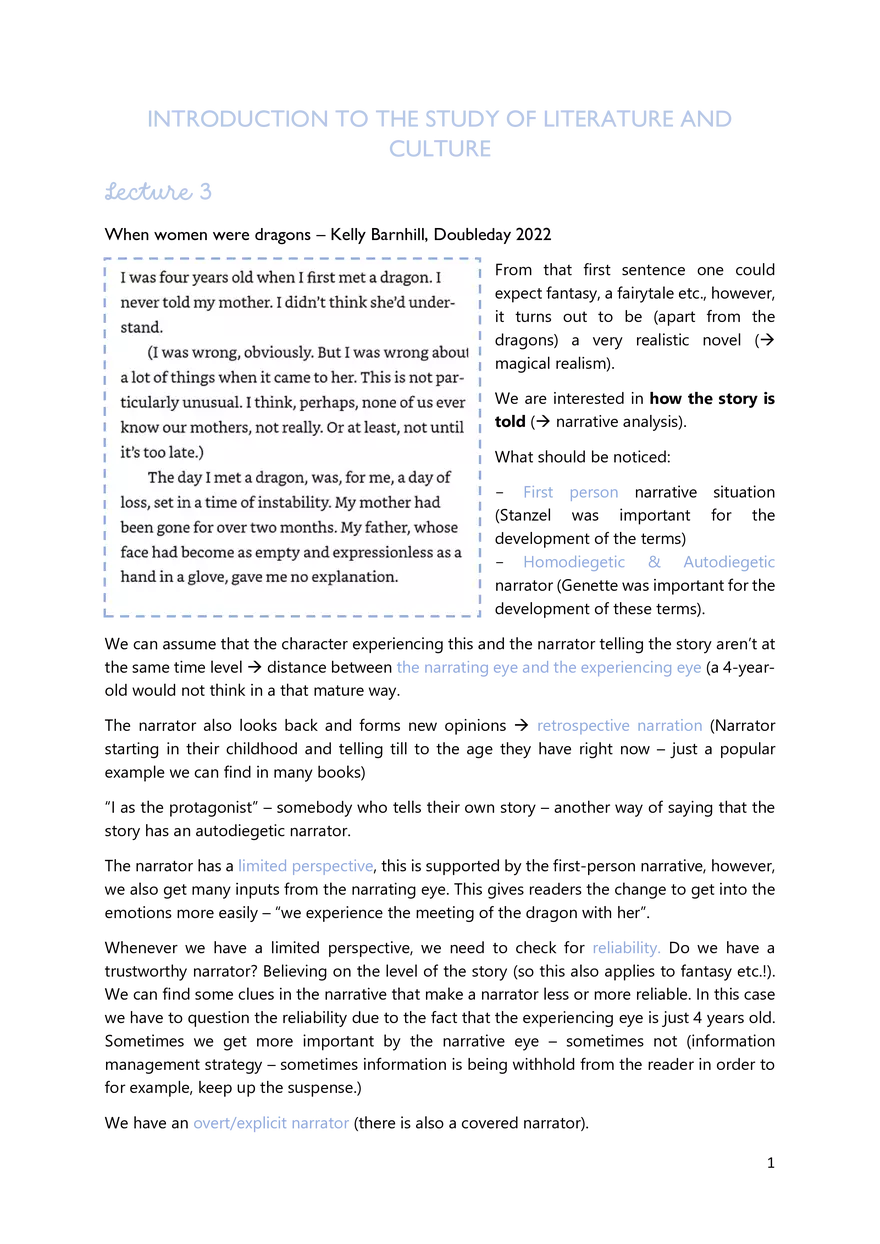 Lecture 1-11: Introduction to English Literature and Culture - Page 3