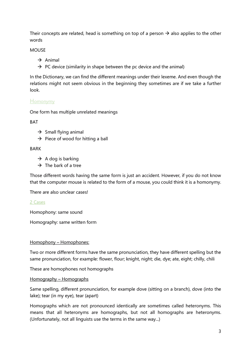 Summary to Introduction to English Linguistics - Page 21