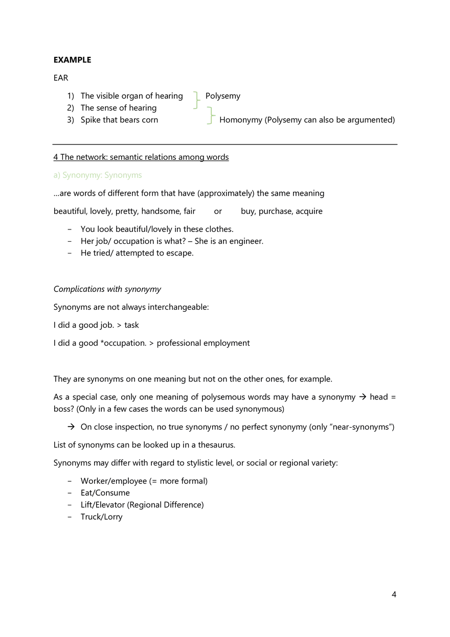 Summary to Introduction to English Linguistics - Page 22