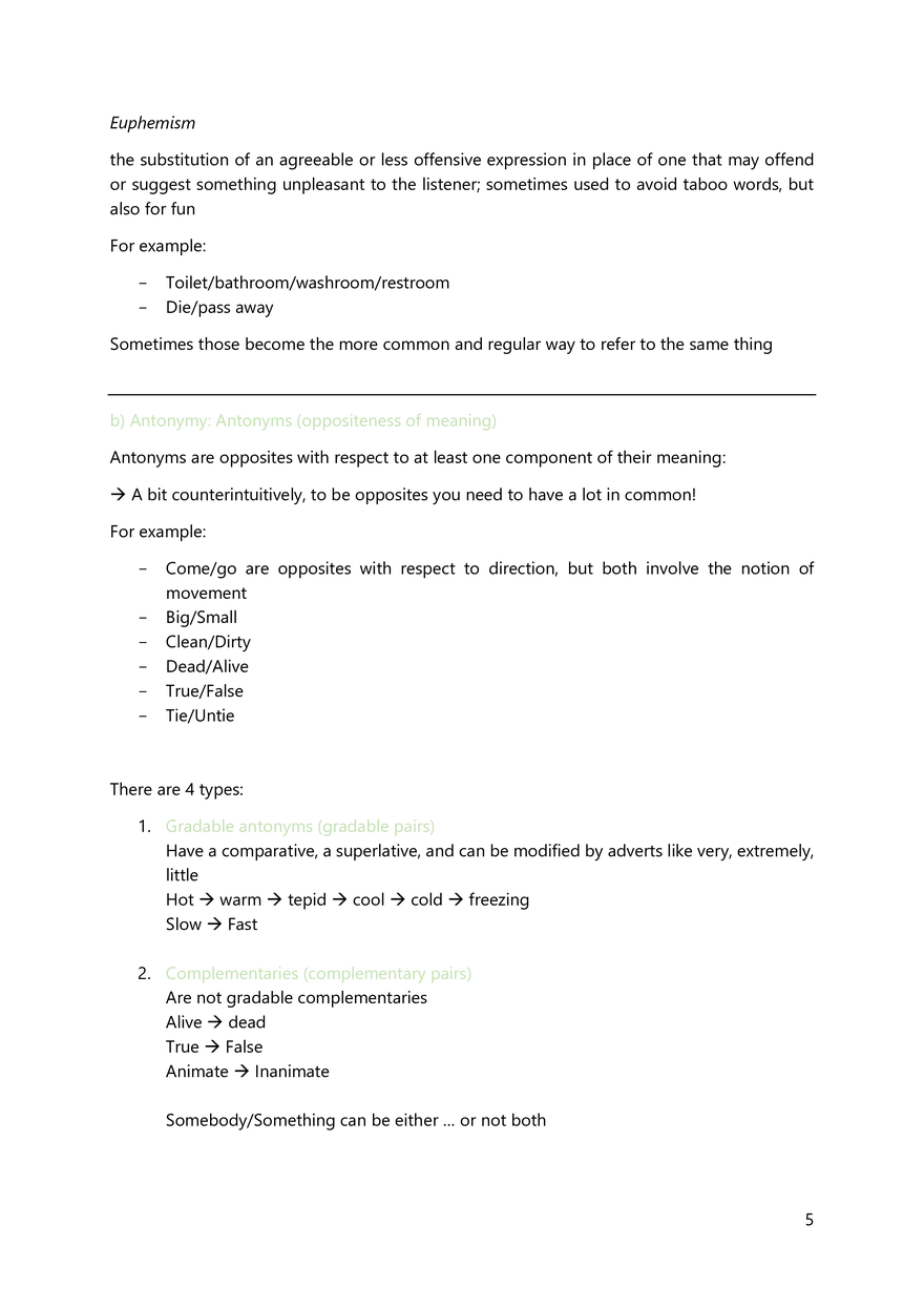 Summary to Introduction to English Linguistics - Page 23