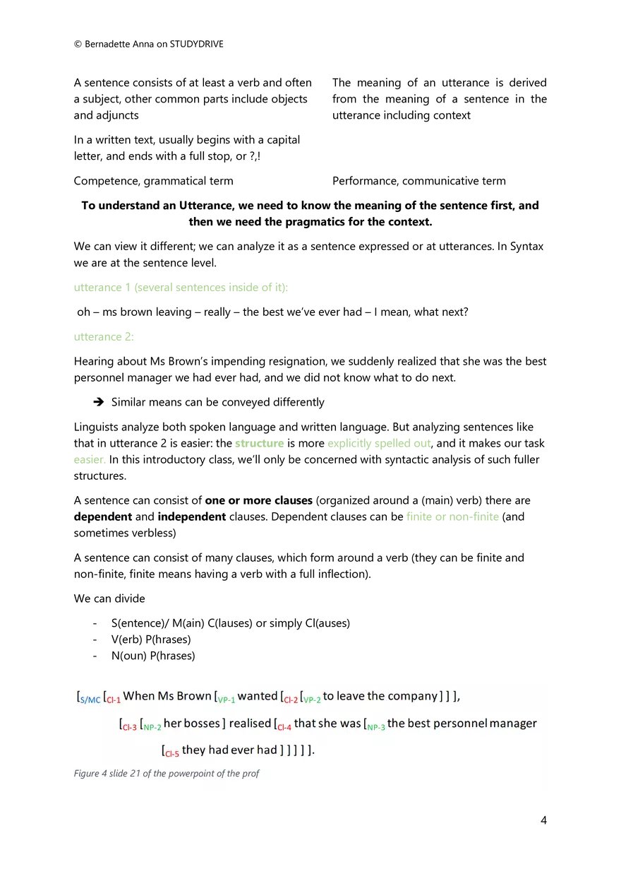 Summary to Introduction to English Linguistics - Page 38