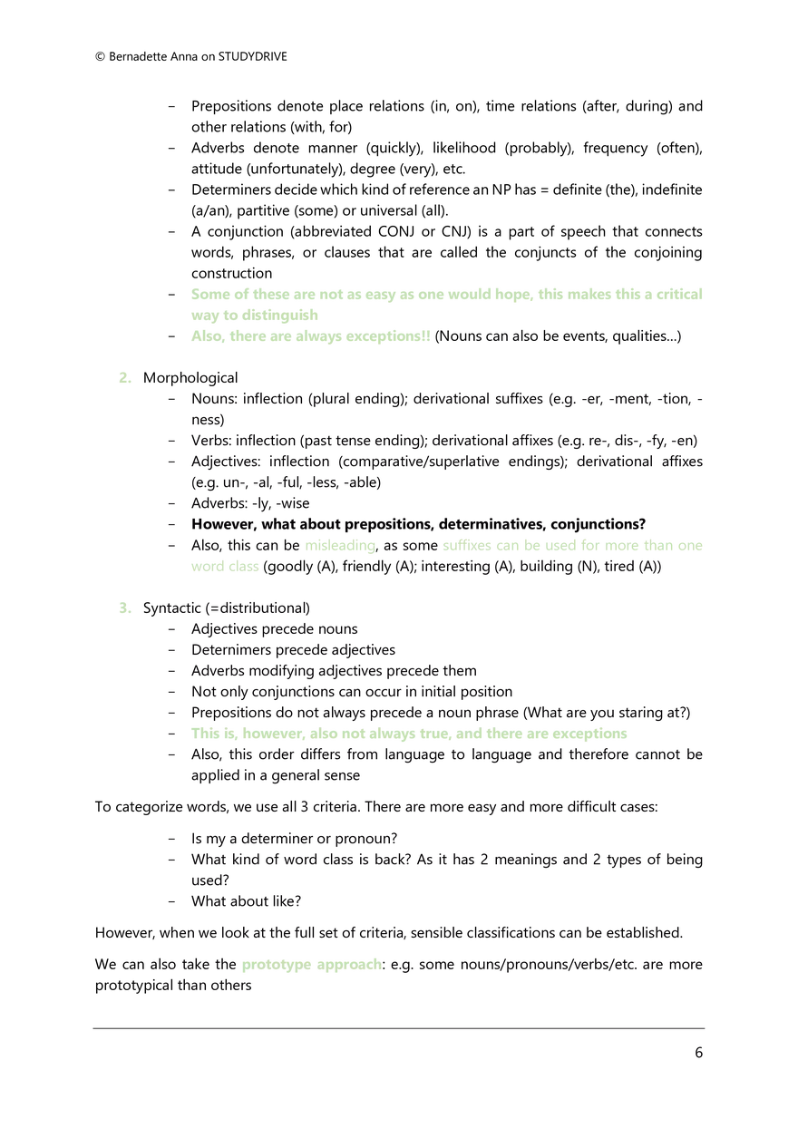 Summary to Introduction to English Linguistics - Page 40