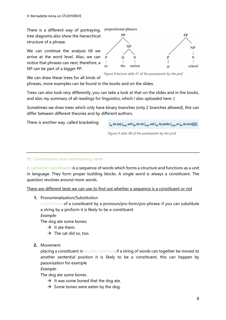 Summary to Introduction to English Linguistics - Page 42