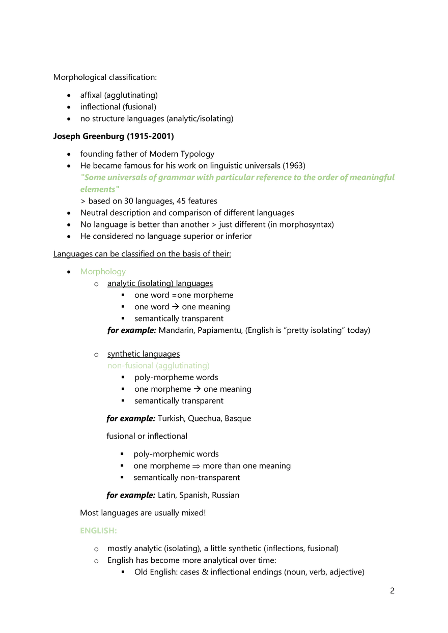 Summary to Introduction to English Linguistics - Page 51