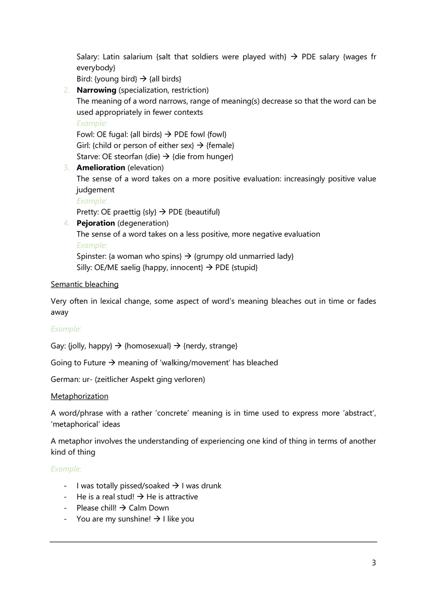 Summary to Introduction to English Linguistics - Page 70