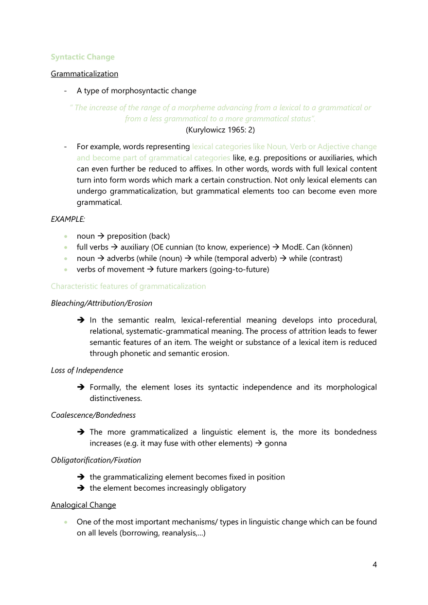 Summary to Introduction to English Linguistics - Page 71