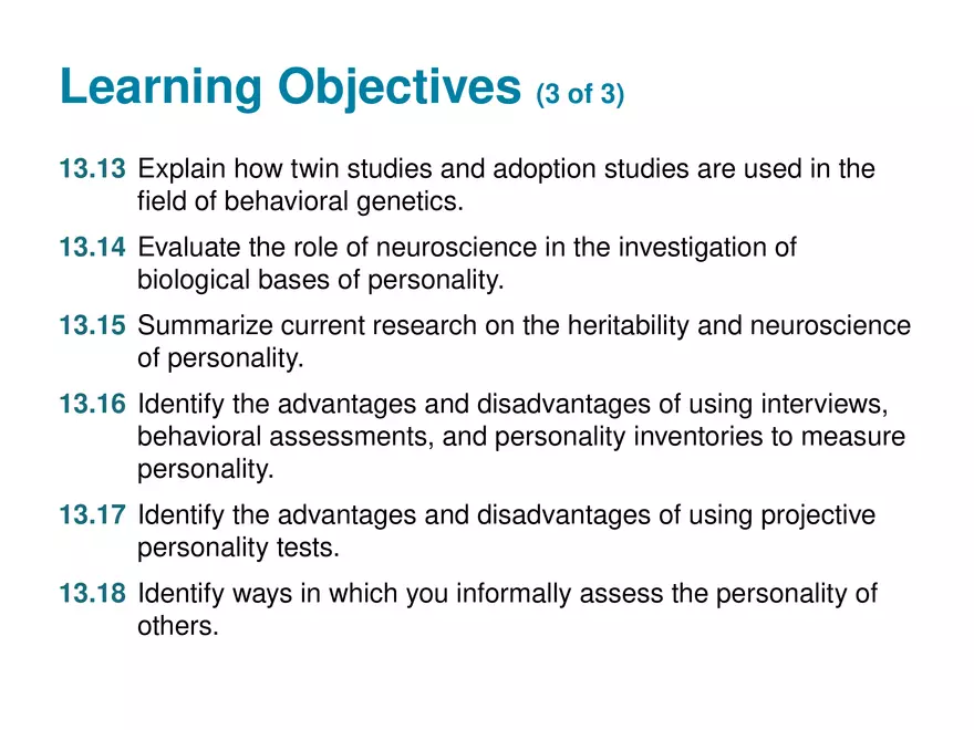 Chapter 13 Theories of Personality - Page 24
