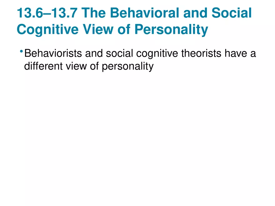 Chapter 13 Theories of Personality - Page 28