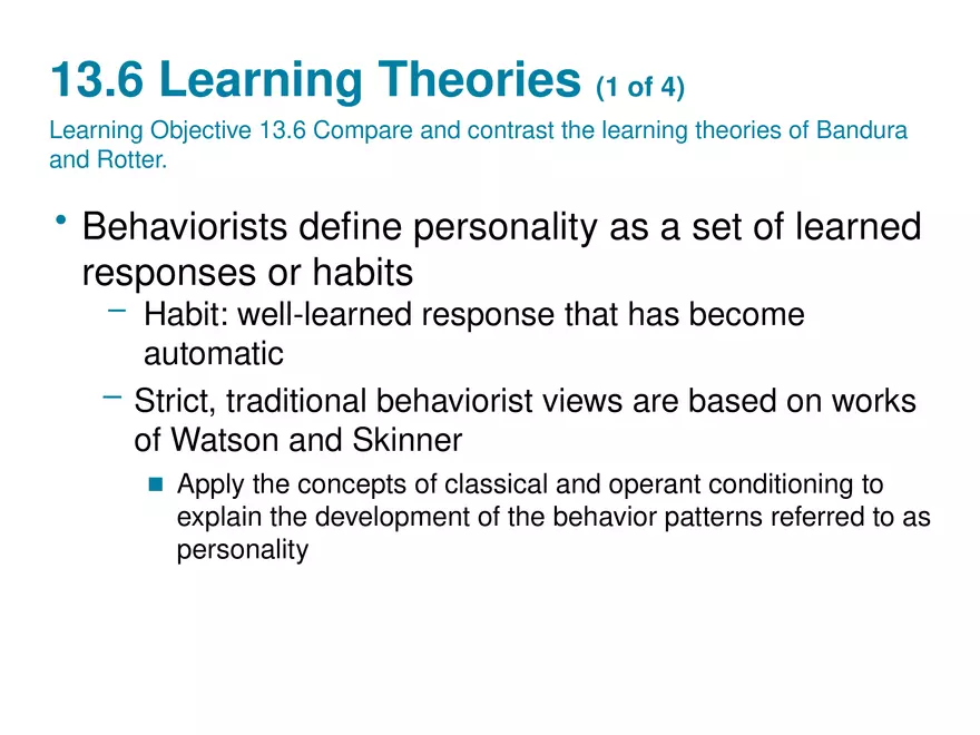 Chapter 13 Theories of Personality - Page 29