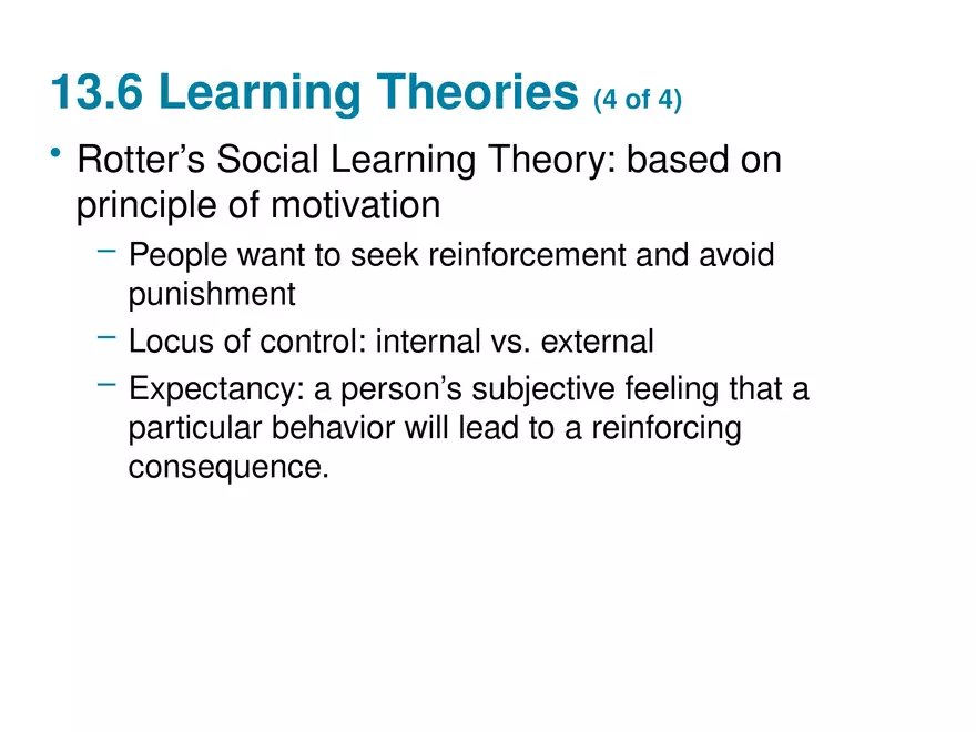 Chapter 13 Theories of Personality - Page 34