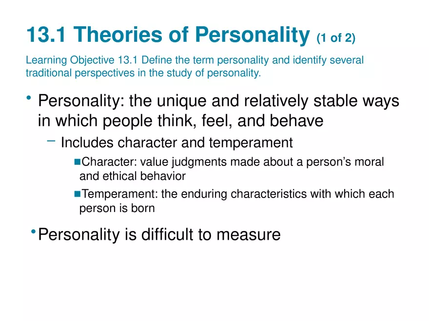 Chapter 13 Theories of Personality - Page 35