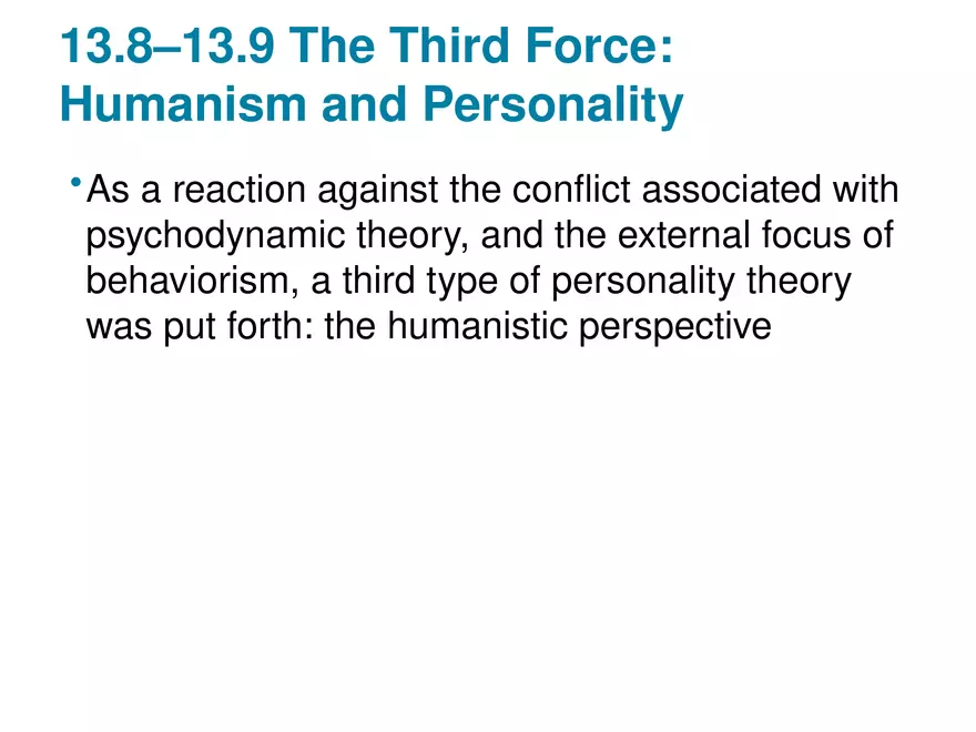 Chapter 13 Theories of Personality - Page 39