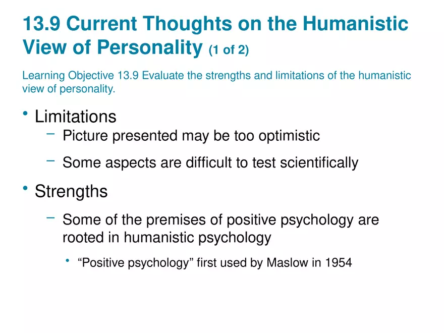 Chapter 13 Theories of Personality - Page 45