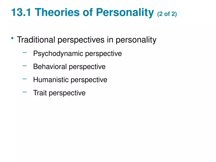 Chapter 13 Theories of Personality - Page 46