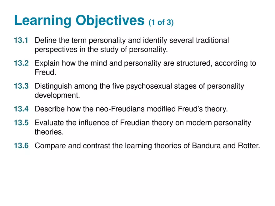 Chapter 13 Theories of Personality - Page 2