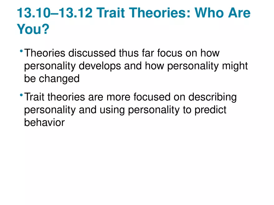 Chapter 13 Theories of Personality - Page 49