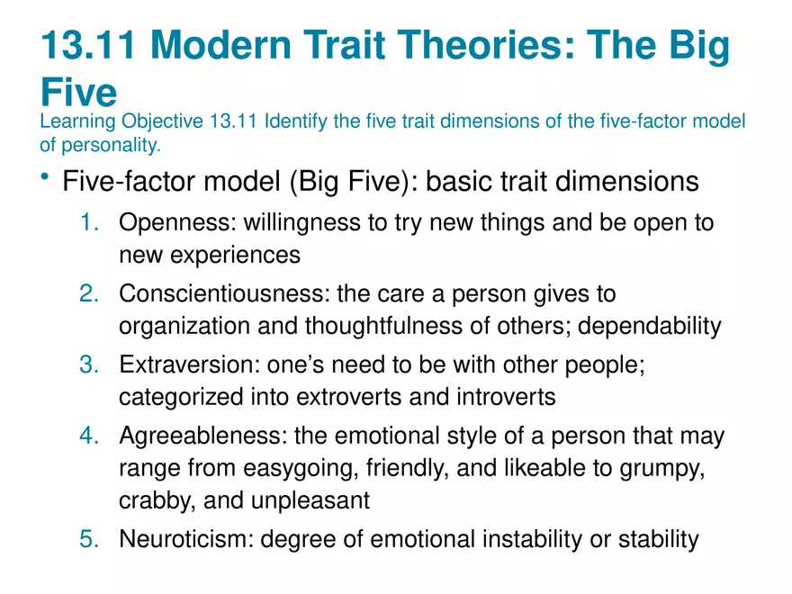 Chapter 13 Theories of Personality - Page 54