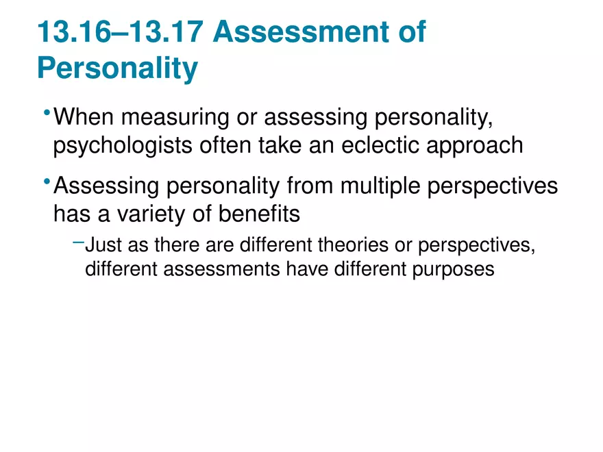 Chapter 13 Theories of Personality - Page 67