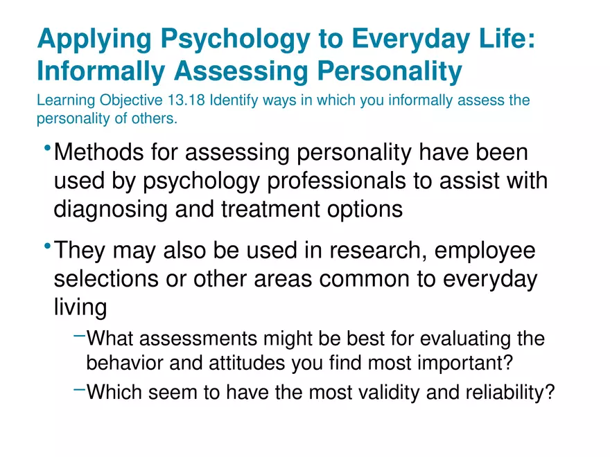 Chapter 13 Theories of Personality - Page 82