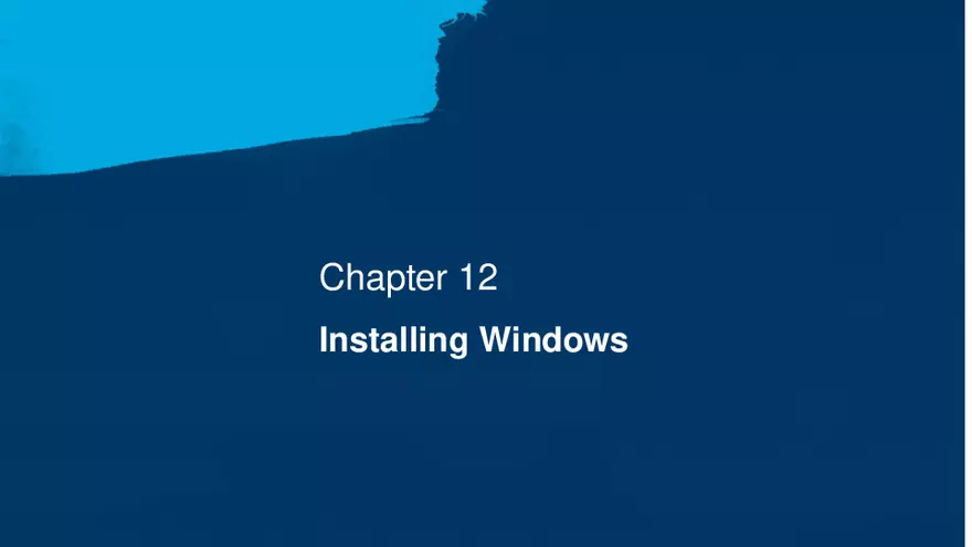 Chapter 12 Installing Windows - Page 1