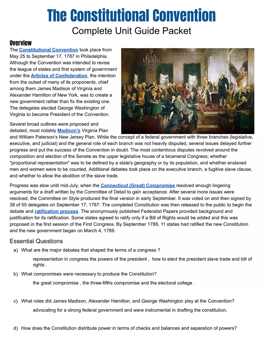 The Constitutional Convention - Page 1