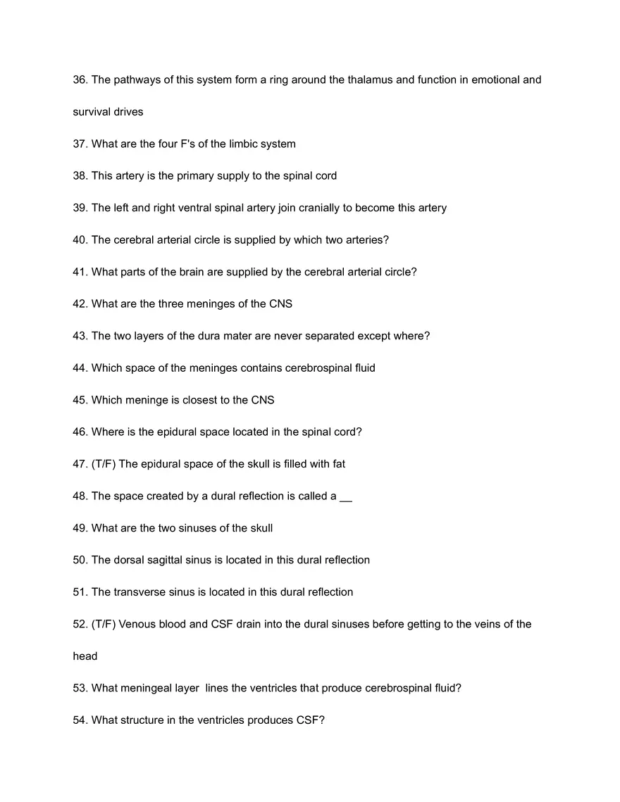 Brain Practice Questions - Page 3