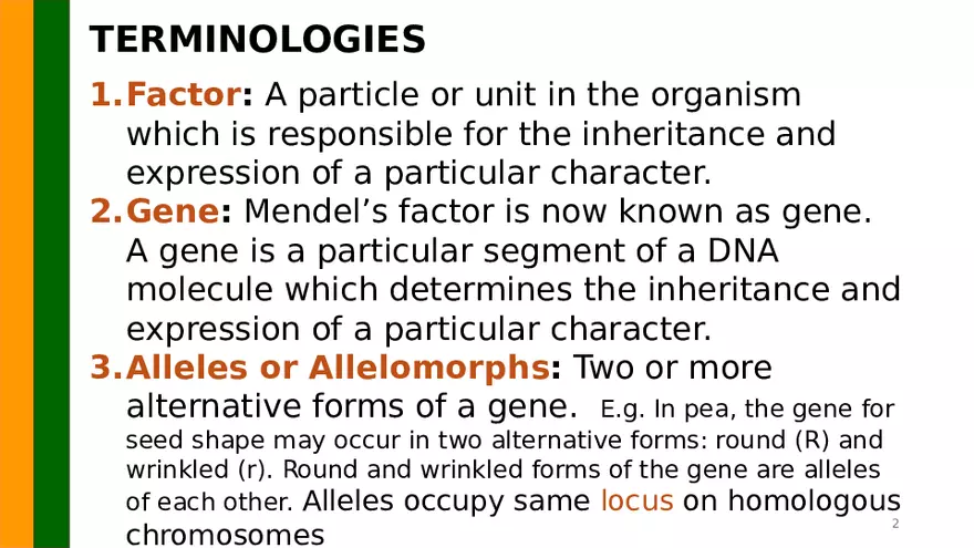 Gene Segregation and Interaction - Page 2