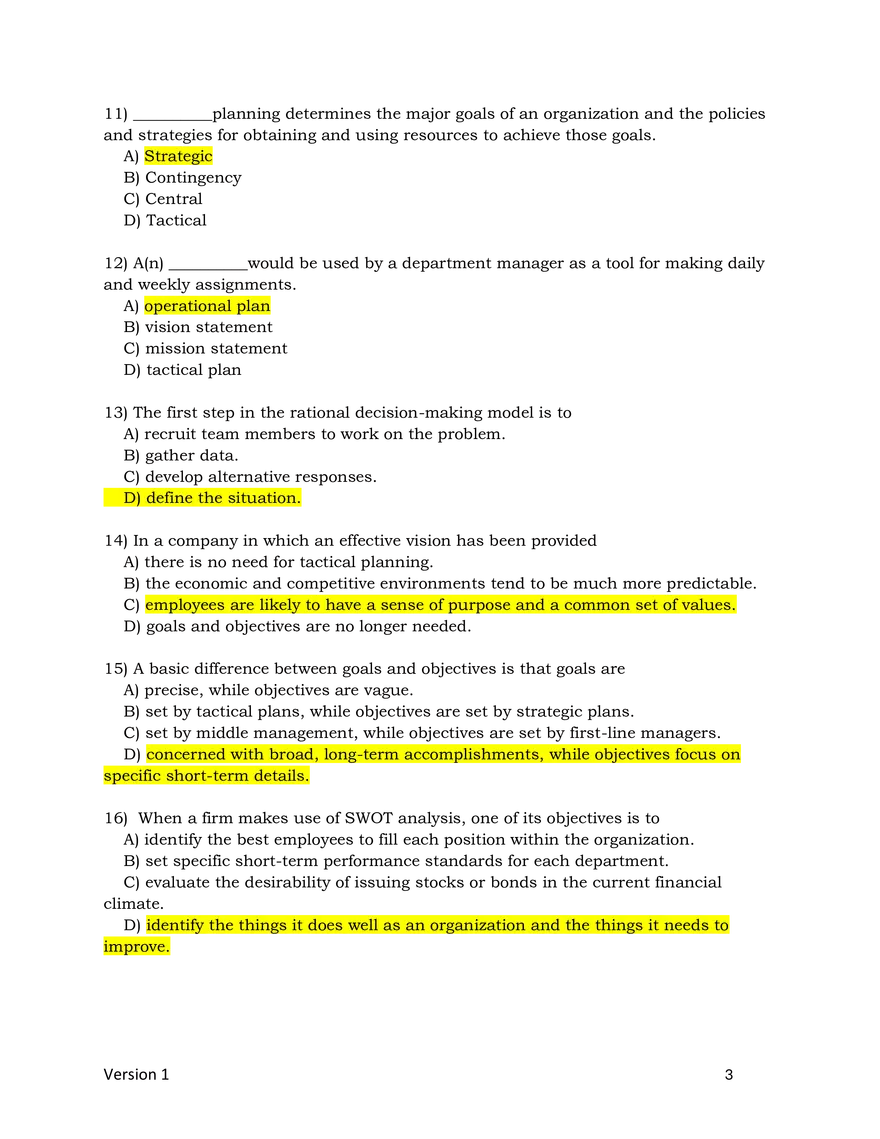 Introduction to Business Quiz Chapter 7 - Page 3