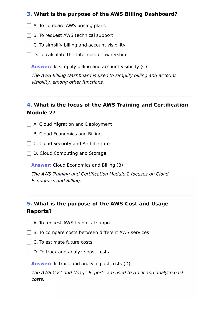 AWS Cloud Foundations. Cloud Economics and Billing - Page 2
