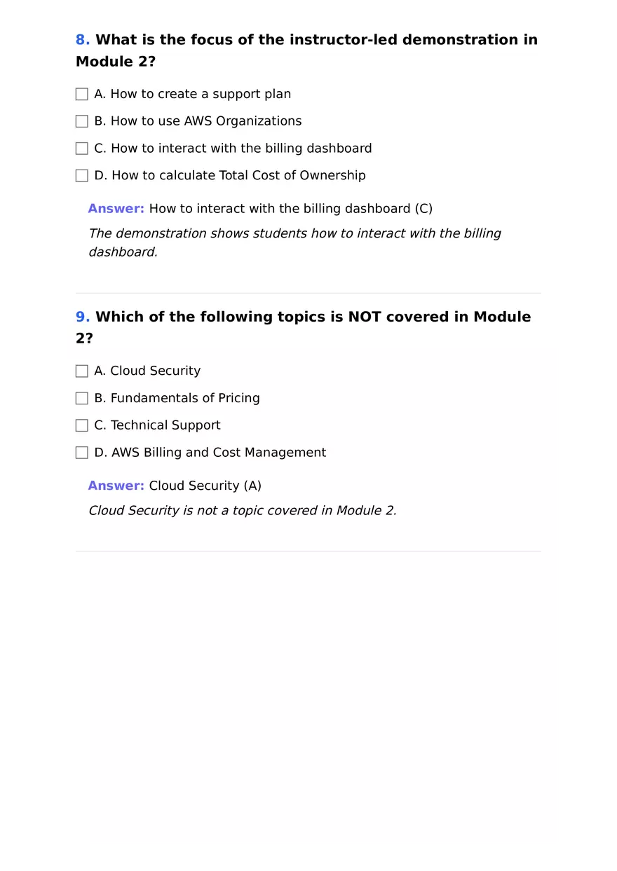 AWS Cloud Foundations. Cloud Economics and Billing - Page 4