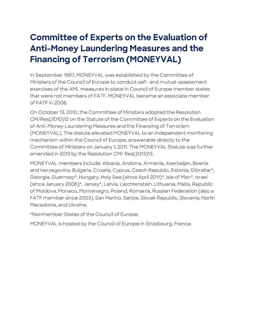 FATF-Style Regional Bodies - Page 8