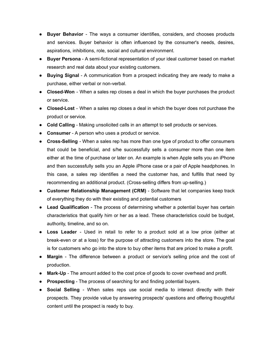 Marketing Terminologies - Page 2