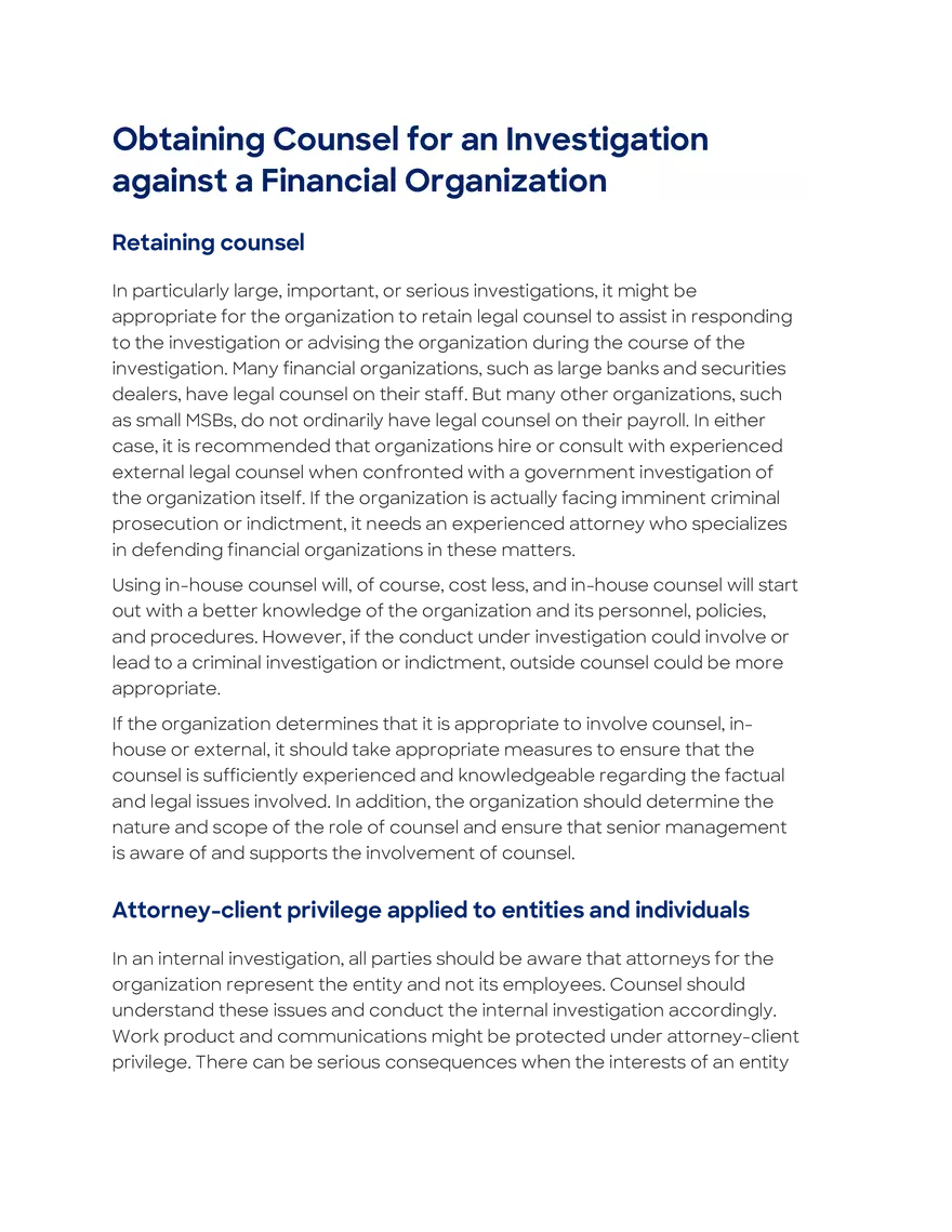 Investigations Initiated by Law Enforcement - Page 6