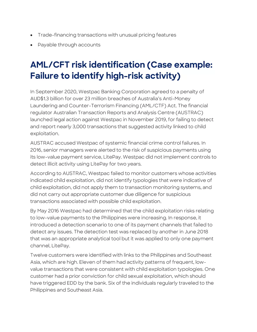Assessing AML-CFT Risk - Page 7