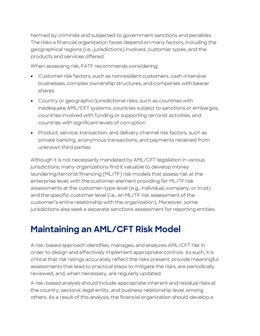 Assessing AML-CFT Risk - Page 10