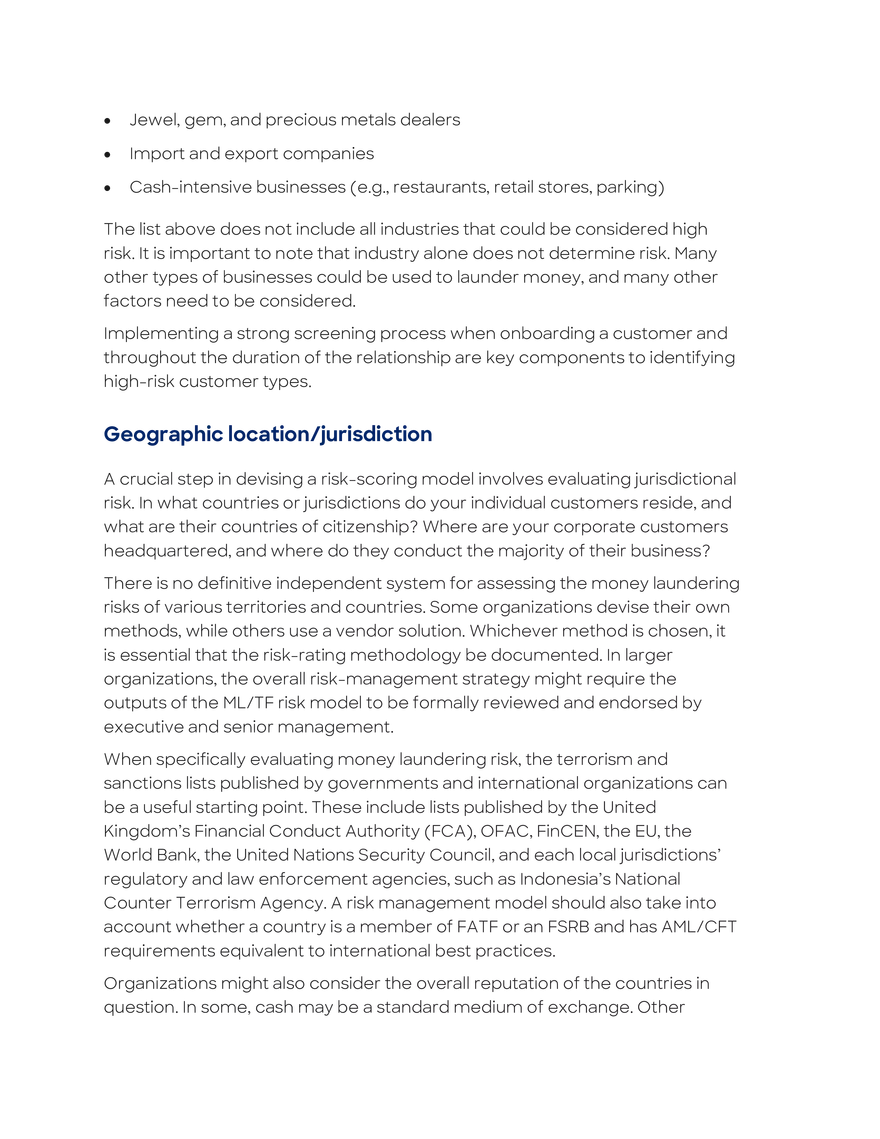 Assessing AML-CFT Risk - Page 4