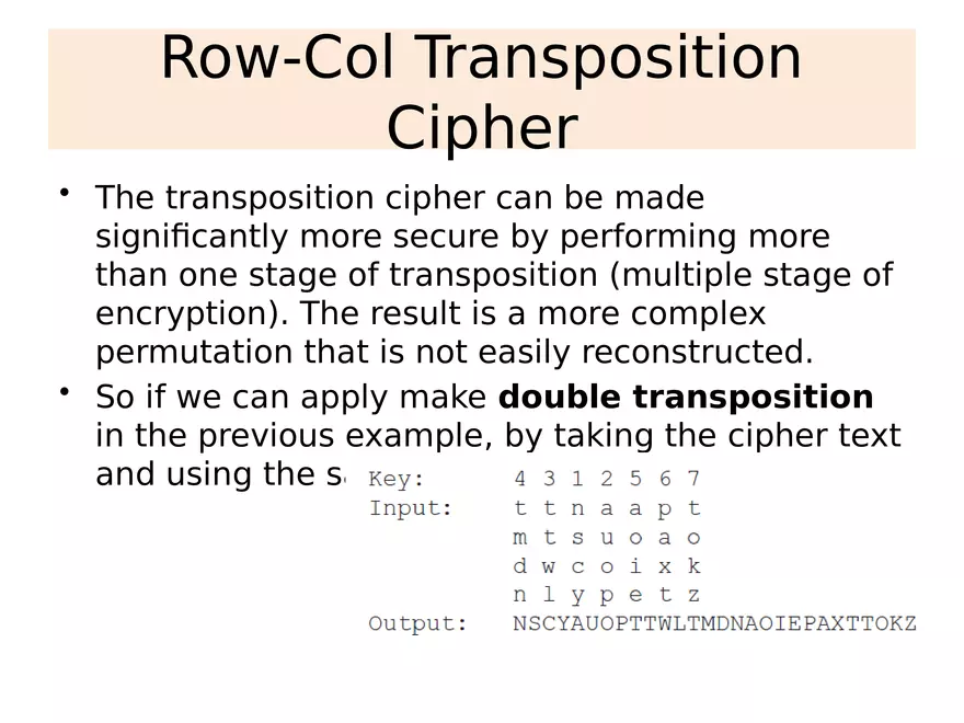 Chapter 3 Classical Encryption Techniques Part 2 - Page 25