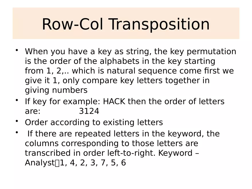 Chapter 3 Classical Encryption Techniques Part 2 - Page 26