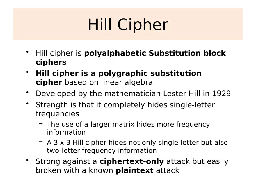 Chapter 3 Classical Encryption Techniques Part 2 - Page 2
