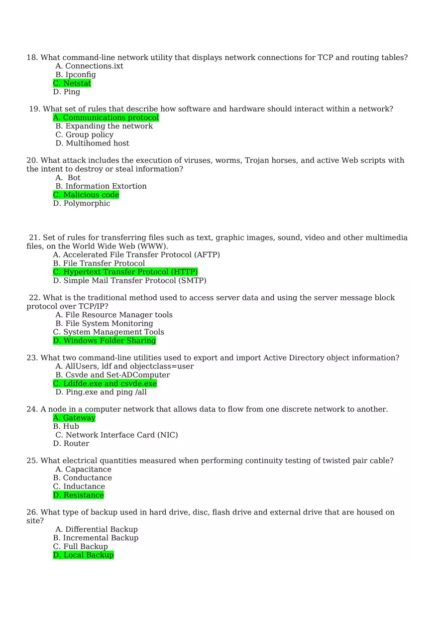 Computer Systems Servicing Written Exam  Set E - Page 3