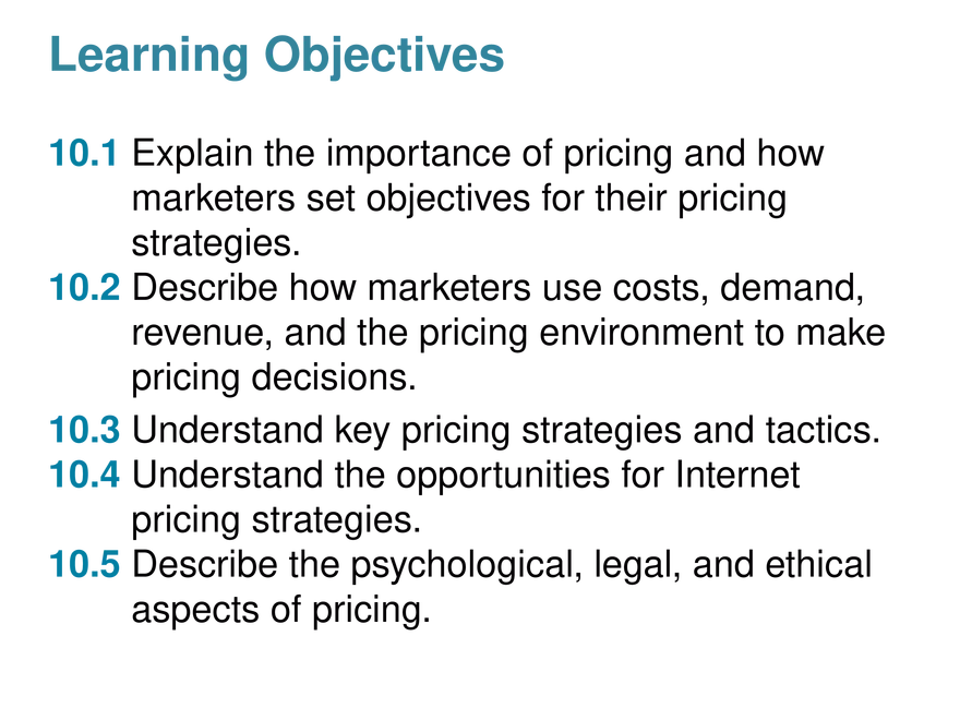 Marketing Chapter 10 Price - Page 2