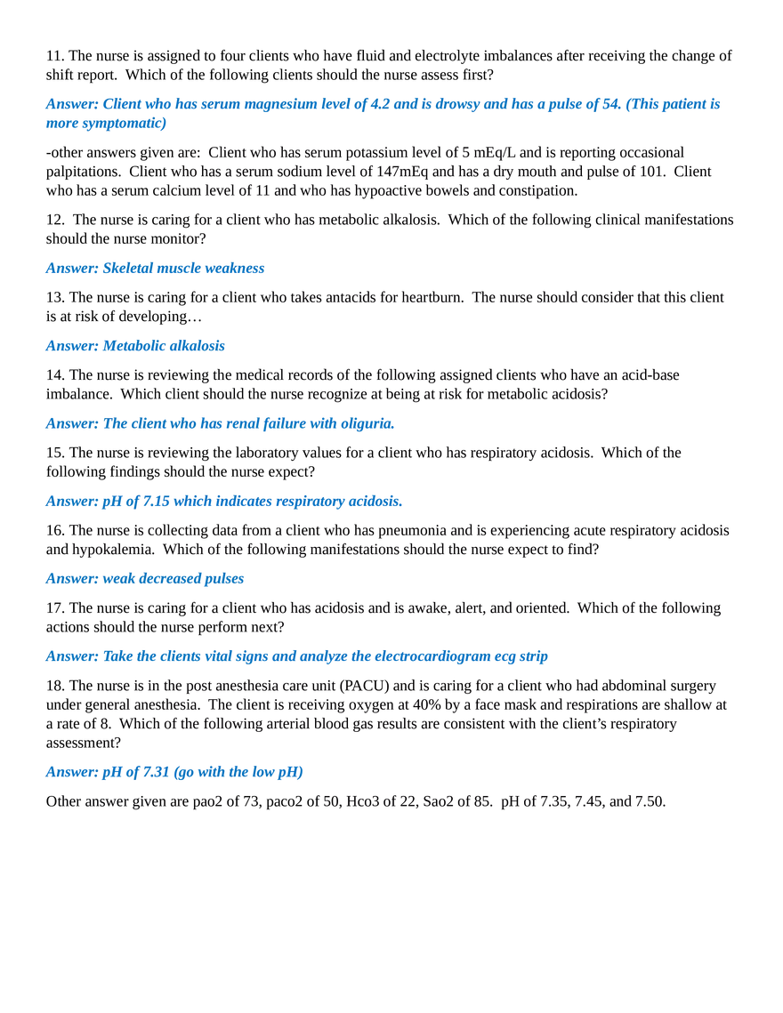 Exam #2 Units 4,5,6 Med Surg - Page 2