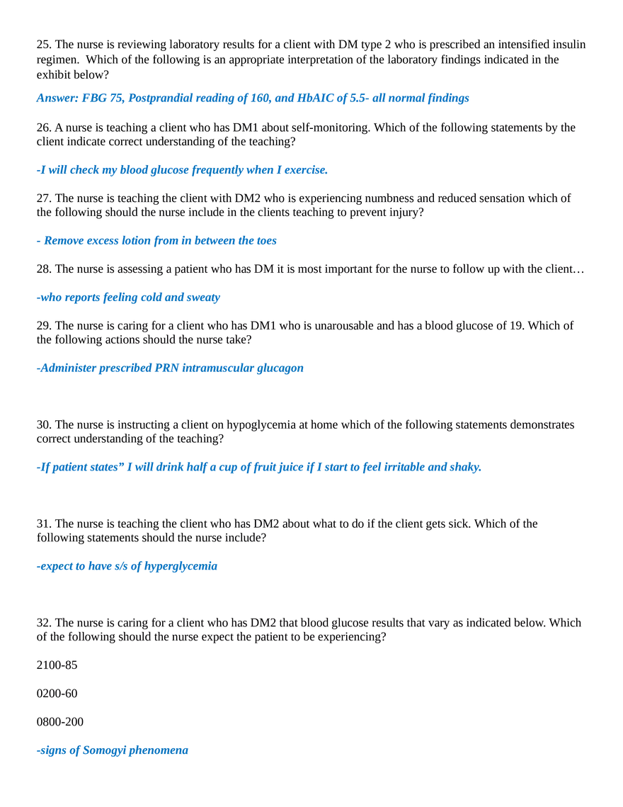 Exam #2 Units 4,5,6 Med Surg - Page 4