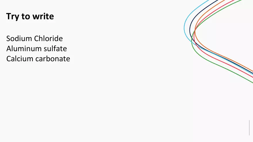 Writing Salts Chemical Formulae - Page 4