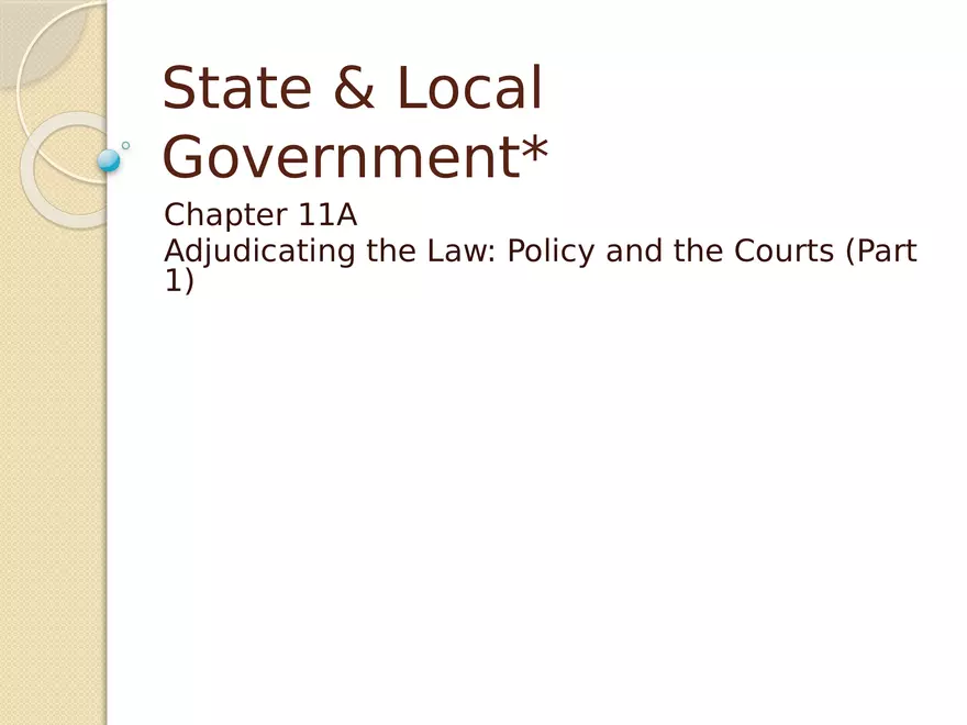State & Local Government - Page 1