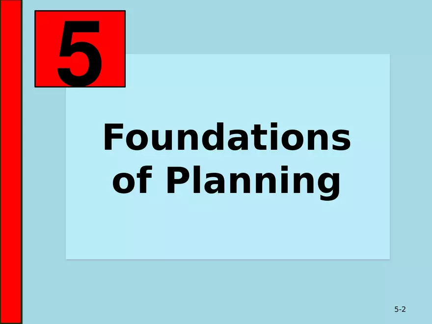 5 Foundations of Planning - Page 1